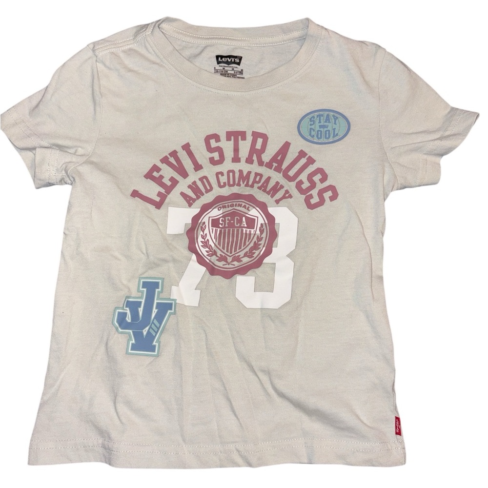 Levi's Girls Cream Graphic T-Shirt